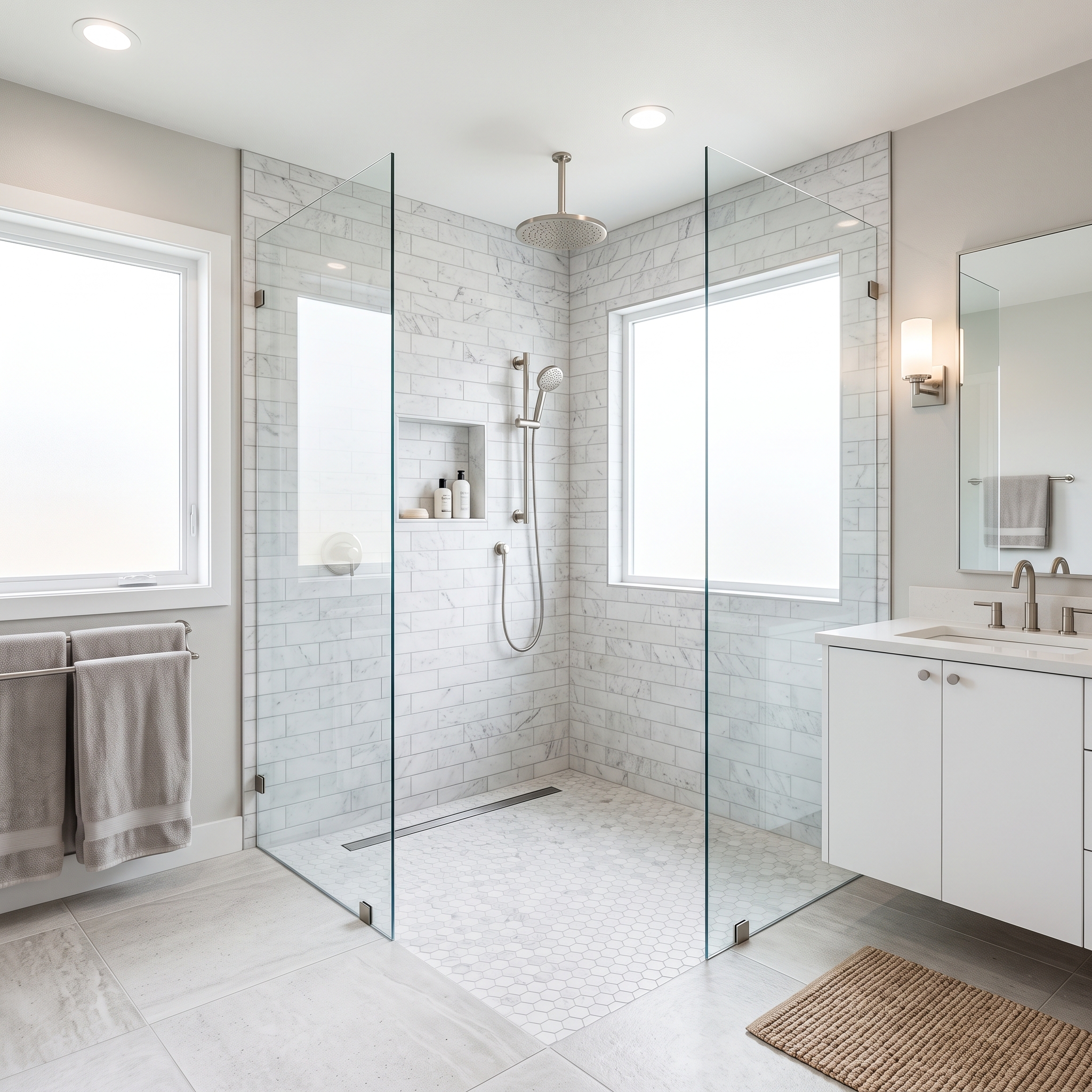 Accessible Bathroom Upgrade with Zero Curb Shower